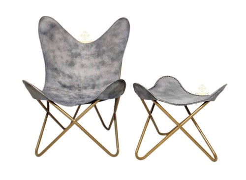 Butterfly chair leather with - butterfly,