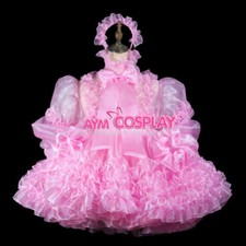 Transparent pink Organza Sissy