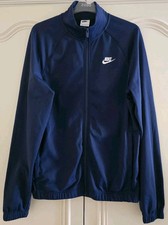 Lovely Men's Or Older Boys Blue Nike Long Sleeve Zip Track Top, size extra small
