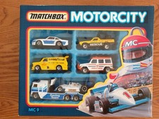 Vintage Matchbox Motorcity MC-9 Car Racing Set, Used Good Condition, c1989