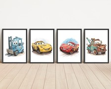 Set of Cars Pixar Prints A4