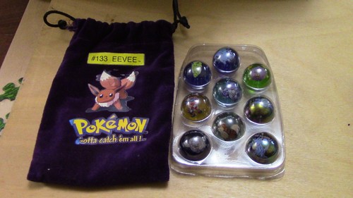 Pokemon marbles opened - marbles, in
