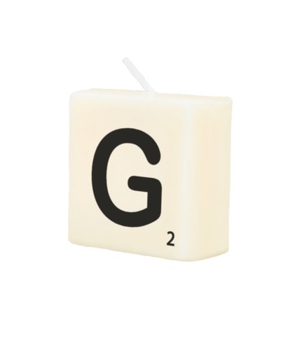 Letter candle - candle, g