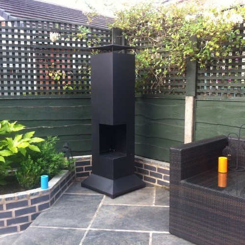 Outdoor chimnea steel pillar - outdoor,