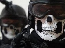 Motorcycle Mask COD GHOST Cold Gear Half Dot Special Skull Forces Protector