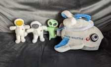 The Cuddle Crew Space Shuttle Complete With Finger Puppet Astronauts And Alien