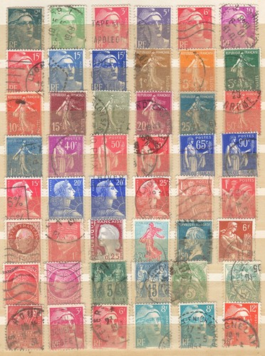 France old stamps collection - france,