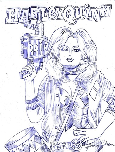 Harley quinn cover recreation - harley,