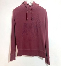Jack & Jones Bulldog Hoodie Burgundy Small Fleece Dog Sweater 