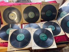 78Rpm, Lot of 12 x Early Zonophone Single Sided 78's Comic, Music Hall Era, Xmas
