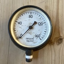 Vintage brass Pressure Gauge