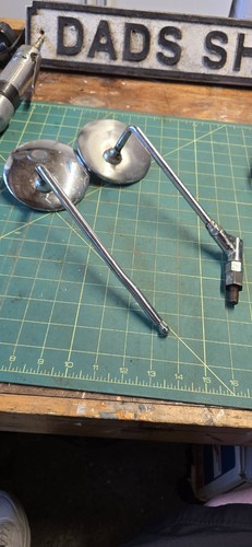 Pair vintage crome - pair, of