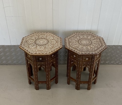 Pair indian inlaid - indian, folding