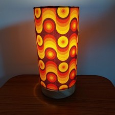 60s 70s retro Teak Table Lamp