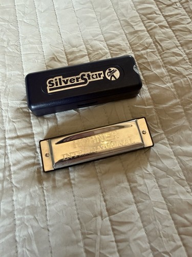 Silver star harmonica original - star,