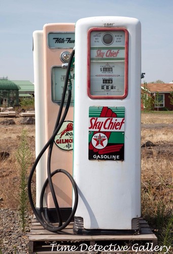 Two vintage gas - vintage, color