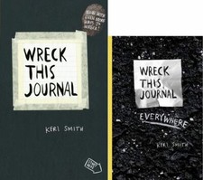 Wreck This Journal & Wreck This Journal Everywhere by Keri Smith (2 Book Set)