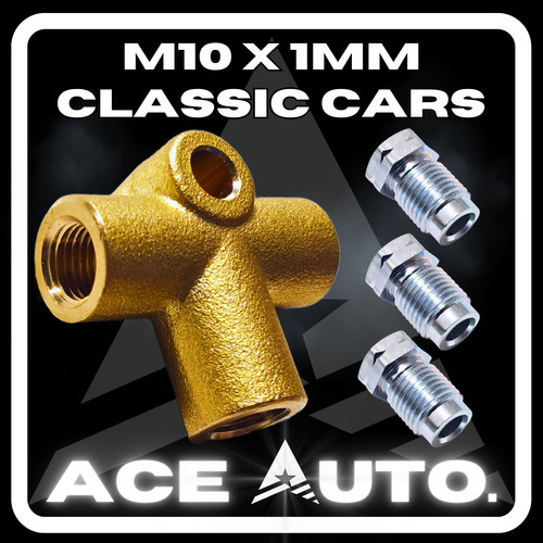 Way brass brake piece - t,