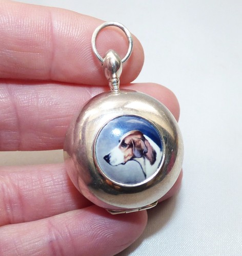 Vintage silver enamelled - vintage,