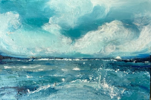 Contemporary seascape abstract - seascape,