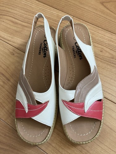 Ladies cotton trader sandals - trader,