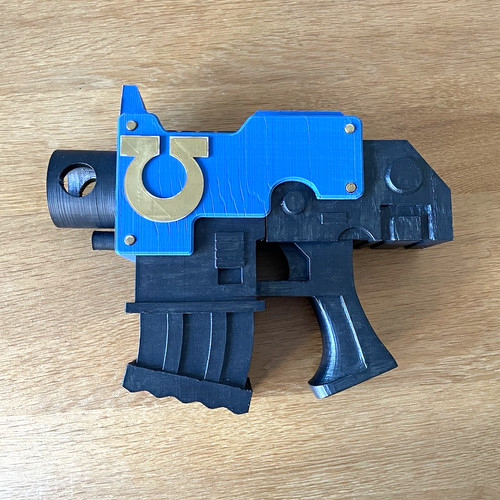 Blue black plastic - black, sci-fi
