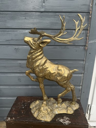 Vintage heavy cast brass - heavy,