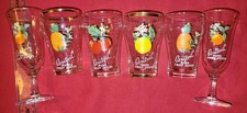 6 vintage Britvic Retro Glasses  joblot