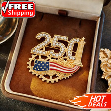 Gold Tone USA Independence Day