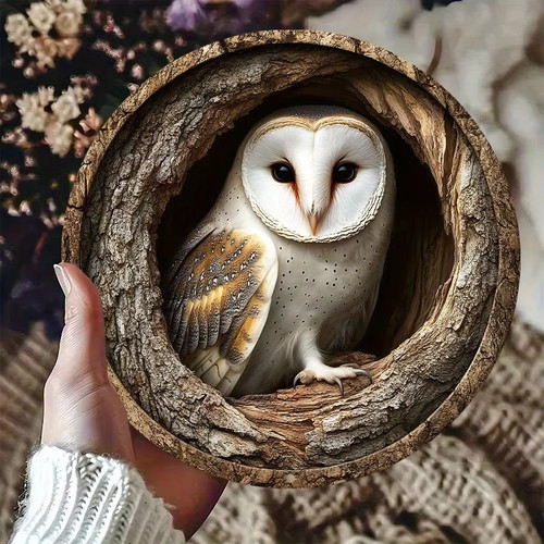 Stunning owl garden plaque - stunning,