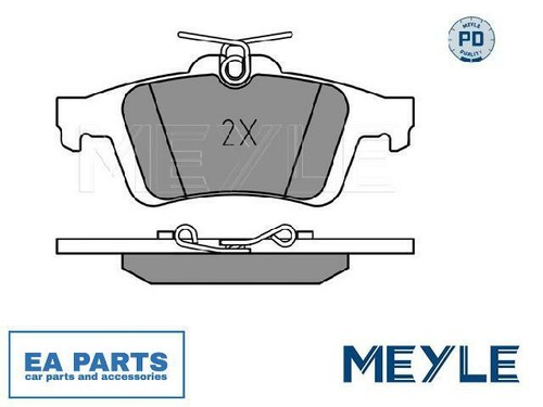 Brake pad set disc - disc, for