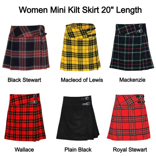 Ladies knee length kilt skirt - ladies,