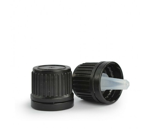Black tamper evident 18mm - black,