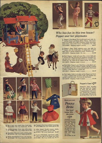 1965 paper pepper doll - 1965, pony
