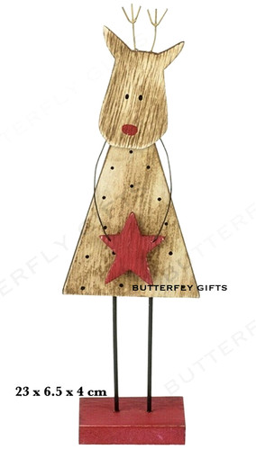 Christmas wooden reindeer - christmas,