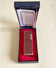 Vintage Kingsway Butane Gas Lighter Gold Tone Adjustable Flame With Instruction