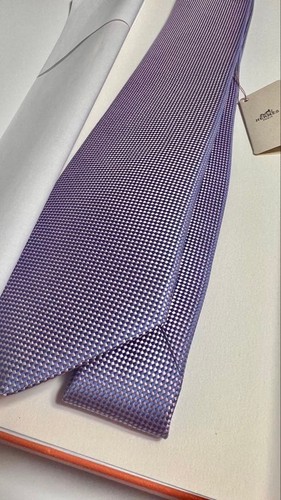 Hermes purple silk 100 - purple, tie