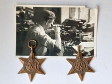 Rare WW2 Africa Star Genuine Mint Error Medal Full Size With Photo