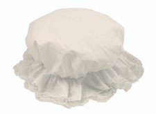 ADULT WHITE MOP CAP HAT VICTORIAN MAID TUDOR GIRL FANCY DRESS COSTUME ACCESSORY