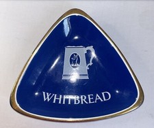 Blue Whitbread beer ashtray