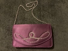 Lucy K Ladies Hand Bag Ladies Carry Bag, party Fashion Diamanté Xmas satin