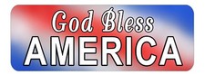 USA Flag Colors Custom Text Decal Bumper Stick 2 Sizes Weatherproof American