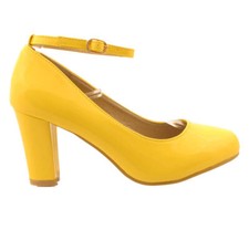 WOMENS LADIES BLOCK HEEL ANKLE