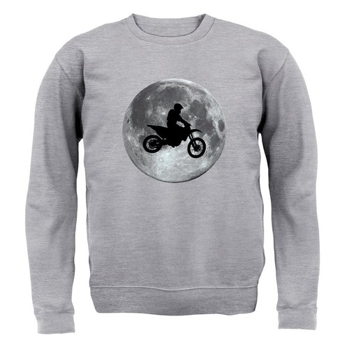 Motorcross moon kids hoodie - motorcross,