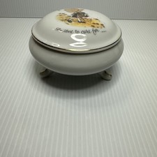 Vtg 1973 Porcelain Holly