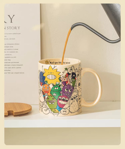 Cartoon graffiti ceramic - cartoon,
