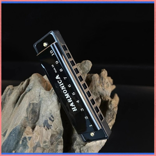New silver swan harmonica - silver,