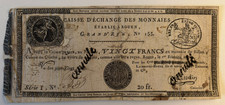 French Revolution Banknote - 20 Francs