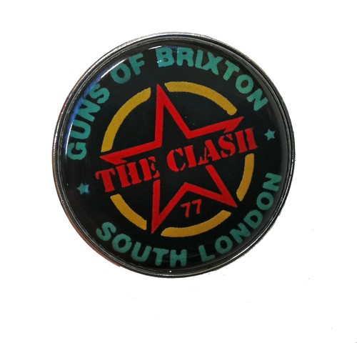 The clash metal enamel pin - metal,
