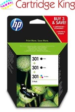 HP 301 3-pack Black/Tri-colour